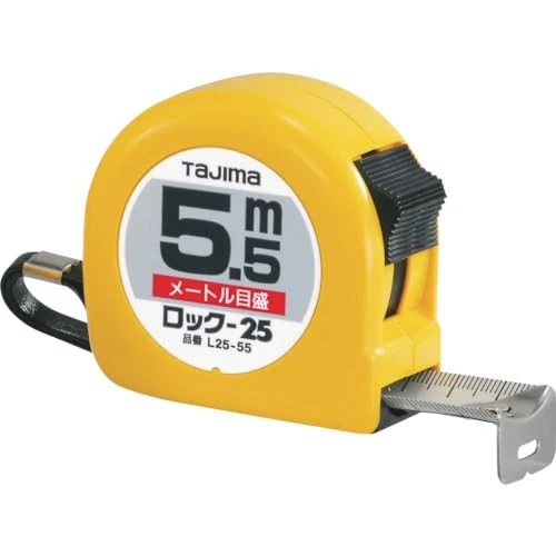 Tajima Lock-25 Measuring Tape 5.5m x 25mm L25-55 Heavy-Duty Compact Tool Japan - Image 1 of 1