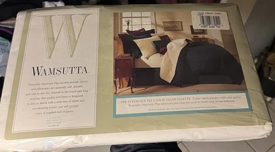 Wamsutta Supercale Plus King Flat Sheet 200 Thread Count Color Ivory Made In USA - Image 1 of 4