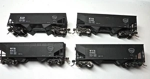 HO 4 verschiedene Arten von Kadee Wabash Valley Kohlebunkern verschiedene Wagennummern - Bild 1 von 7