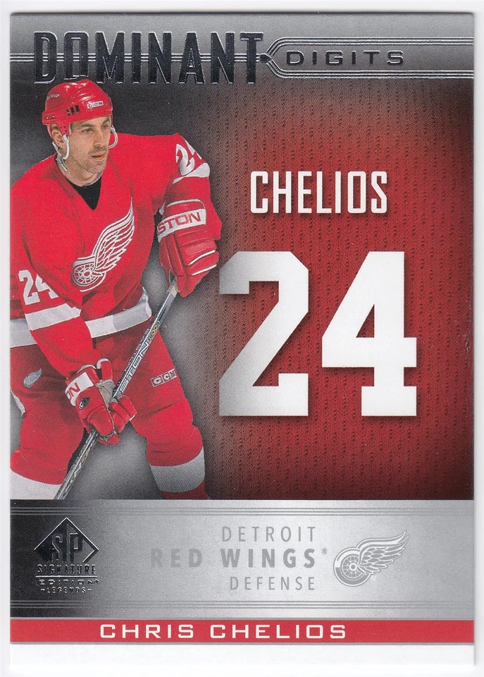 2020-21 SP Signature Edition Legends Dominant Digits CHRIS CHELIOS DD-40 Detroit - Image 1 of 1