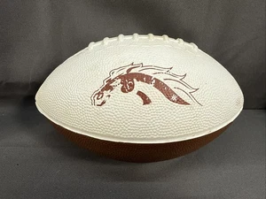 Western Michigan Bronco Foam Football gebraucht weiß braun - Bild 1 von 7