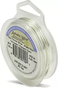 Artistic Wire 20 GA Tarnish Resistant Silver 25 ft ,0.81mm Jewellery Making Tool - Picture 1 of 1