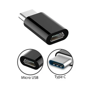 Adattatore Tipo C Micro USB Femmina a USB C Maschio Sincronizzazione Dati Ricarica Rapida - Foto 1 di 4