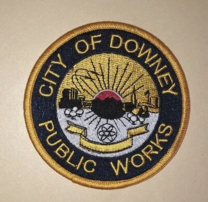 City Of Downey California Public Works Embroidered Patch 3.5” - Picture 1 of 2