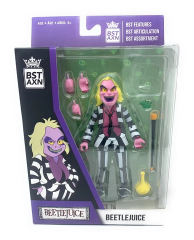 Loyal Subjects- Beetlejuice Action Figure-Open Box Cover