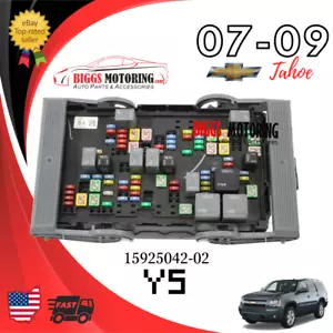 2007-2009 Chevy Tahoe Fuse Box Module 15925042-02 - Picture 1 of 9