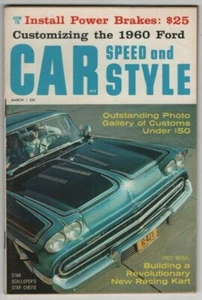 Car Speed And Style Mag 1960 Ford, Scalloper's Star Chevie March 1960 070920nonr - Imagen 1 de 1