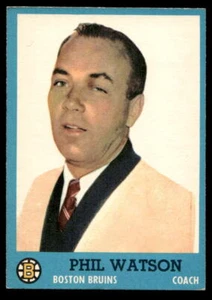 1962-63 Topps Hockey #1 Phil Watson Boston Bruins ¡Paquete como nuevo fresco! - Imagen 1 de 2