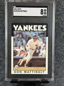 1986 Topps Don Mattingly #180 SGC 8 "YANKEES - TOP PREIS - Bild 1 von 2