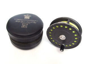 Vintage Hardy St. John Mk. 2 Fly Reel with Case and Line - UK - 3 7/8" Spool