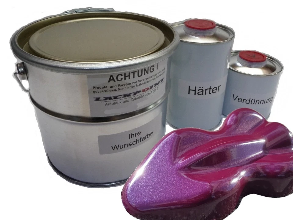4 Liter Set 2K Bootslack Kosmos Violett Metallic Yachtlack Lackpoint Glanz Boot - Bild 1 von 1