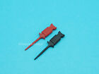 Clips de test de préhension SMD micro crochet avec câble Dupont 25 cm (1 paire rouge + noir)