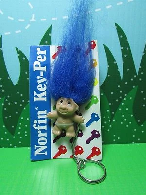 LLAVERO TROLL - 2" DAM Muñeca Troll Norfin - NUEVO STOCK TIENDA - Azul - ÚLTIMOS Foto 1 de 4