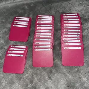 Lot 35 Sizzix Sizzlits Dies Upper + Lower Case Alphabet Set Numbers Symbols Red - Picture 1 of 10