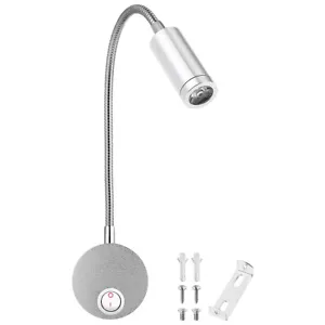 LED Wall Lamp Bedside Reading Light Flexible Arm Counter - Picture 1 of 12