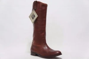 FRYE MELISSA KNIEHOHE BRAUNE LEDERREITSTIEFEL AUS BAUMWOLLE 6 368 $ - Bild 1 von 1