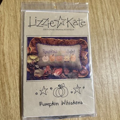 Lizzie Kate Cross Stitch Pumpkin Whiskers Pumpkins for Sale! Plus a 10x13 Fabric - Image 1 of 4