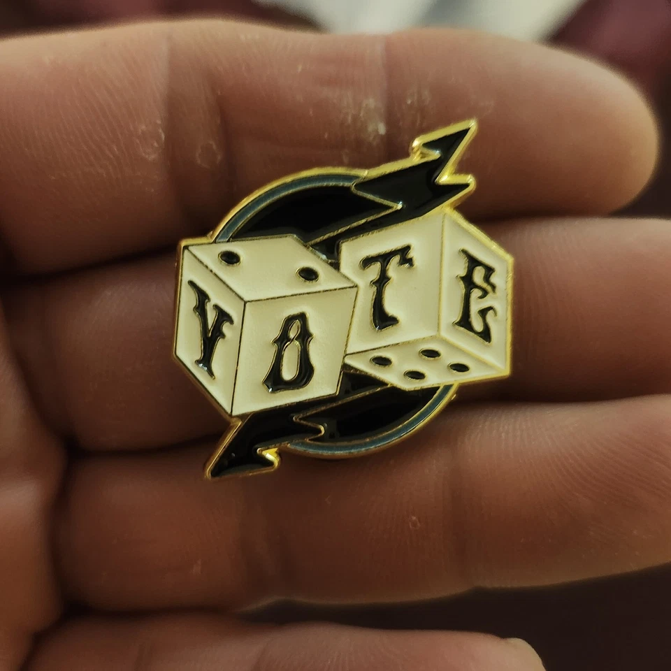 Dead And Company "VOTO" Sombrero Pin Esfera Residencia Foto 1 de 1