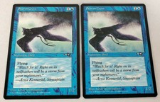 2x MTG Magic The Gathering Alliances Storm Crow (Flying Left) NM+