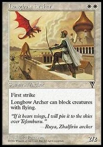 *MRM* FR/VF Archer � l'arc long - Longbow Archer MTG VIS - Picture 1 of 1