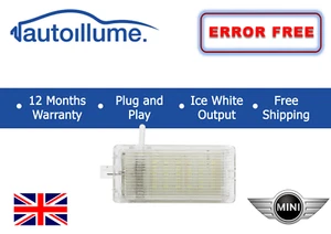 Mini Cooper R50 R52 R53 R55 R56 R57 R60 LED Cortesía Guante Caja Equipaje Luz - Imagen 1 de 8
