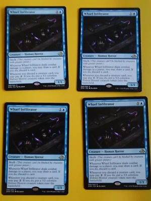 MTG Card.  Wharf Infiltrator playset   Eldritch Moon Rare - Image 1 of 4