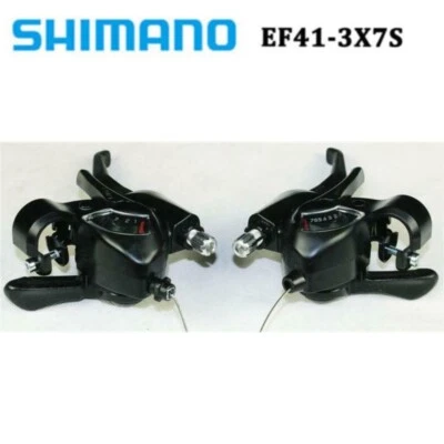 SHIMANO ST-EF41 3 6 7 18 21 Speed Set Brake Shifter MTB Mountain Bike Sparts - Image 1 of 4