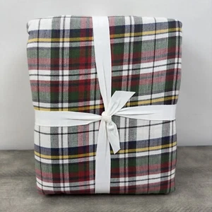 Pottery Barn Denver Plaid Yarn Dyed Full Queen Duvet Cover Holidays NWOT - Picture 1 of 6