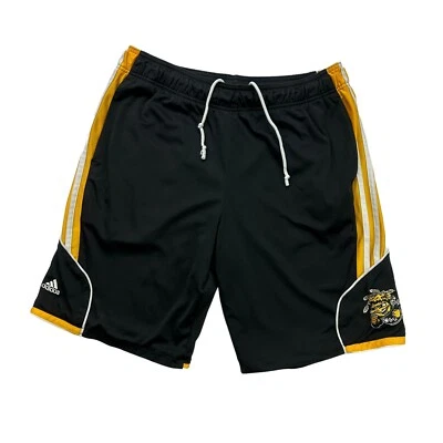 Adidas Wichita State Shockers Mens Small S Black Yellow Climalite Athletic WSU - Image 1 of 4