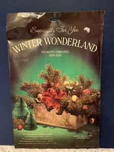Decoración de Navidad vintage de panal Winter Wonderland American Greetings 1981 - Imagen 1 de 5