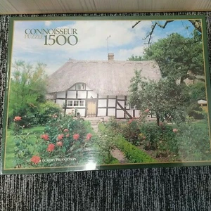 1500 Piece Connoisseur Jigsaw Puzzle Thatched Cottage Scene Hereford Brand New - Picture 1 of 8