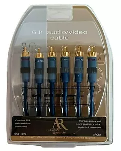 AR ACOUSTIC RESERACH 6 FT AUDIO/VIDEO RCA APO61 NEW SEALED PACKAGE - Picture 1 of 4