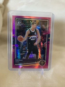 2020-21 Panini Donruss Optic Nikola Jokic Hyper Pink Prizm #96 Denver Nuggets - Picture 1 of 2