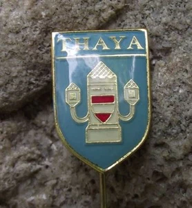 Antique Thaya Austria Heraldic Crest Tourist Coat of Arms Shield Pin Badge - Picture 1 of 2