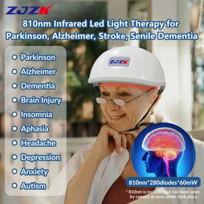 ZJZK Photobiomodulation Gehirnhelm NIR Lichttherapie bei Schlaganfall Zerebralparese - Bild 1 von 4