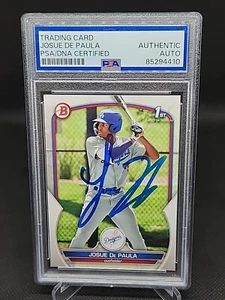 2023 Bowman 1st Josue De Paula Signed PSA/DNA Auto BP-111 Dodgers - Picture 1 of 2
