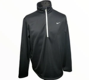 Nike Mens Jacket Black Pullover Size L-XLFleece Insulate 1/4 Zip Nike Golf - Picture 1 of 10