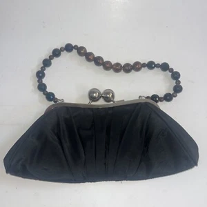 Women Dark Brown Purse Handbag Clutch Shoulder Evening Bag Vintage - Picture 1 of 7