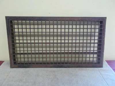 REJILLA DE REGISTRO DE PISO DE ACERO DE COLECCIÓN VENTILACIÓN DE RETORNO DE AIRE FRÍO CASA DE CAMPO ~ NO HIERRO FUNDIDO ~ Foto 1 de 4