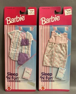 2 Barbie Sleep 'N Fun Outfits 1996 Vintage - Picture 1 of 9