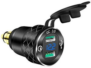 DIN Hella Plug to Dual USB Charger Adapter for BMW Triumph Tiger Ducati Motor... - Zdjęcie 1 z 7
