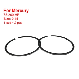 Juego de anillos de pistón +.015 para Mercury 75-200 CV L3/L4/2.5 l/V6 39-822321A1 - Imagen 1 de 8