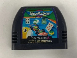 Micro Machines Sega Genesis, 1993 Authentic Game Cartridge - Picture 1 of 5