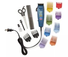WAHL 17 PIECE HAIRCUTTING KIT - COLOR CODED HAIR CUTTING EASILY NWT #1 CLIPPER!!