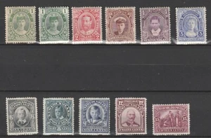 Newfoundland 1911 Coronation set missing 10c. Hinged mint. - Picture 1 of 2