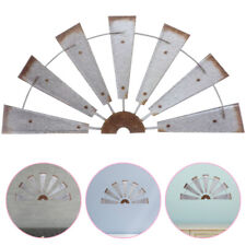 Farmhouse Half Windmill Wall Decor Metal Sculpture Home Decoration