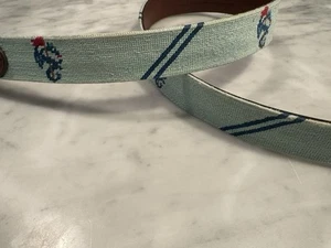 Smathers Branson Monterey Peninsula Country Club MPCC Needlepoint Belt - Picture 1 of 6