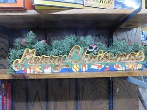 Vintage "Merry Christmas" light up sign 25" long x 6" high - Picture 1 of 2