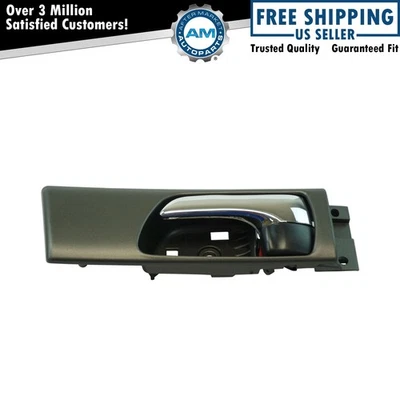 Maçaneta interna traseira LH driver preto e cromado para Lexus ES300 ES330 - Imagem 1 de 4