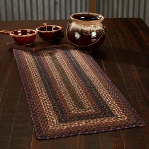Table Runner Beckham Jute Country 13x36 Rect Braided Kitchen Decor VHC Brands - Picture 1 of 5